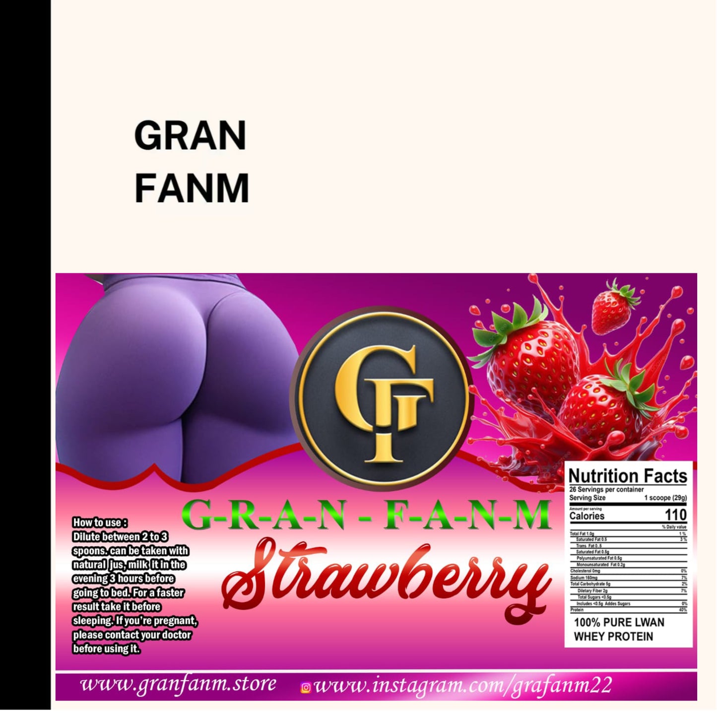 GRANFANM STRAWBERRY FOR WOMEN